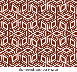 Abstract background with geometric seamless ornament. Vector illustration.