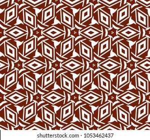 Abstract background with geometric seamless ornament. Vector illustration.