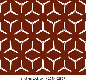 Abstract background with geometric seamless ornament. Vector illustration.