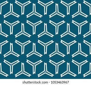 Abstract background with geometric seamless ornament. Vector illustration.