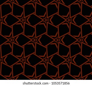 Abstract background with geometric seamless ornament. Vector illustration.