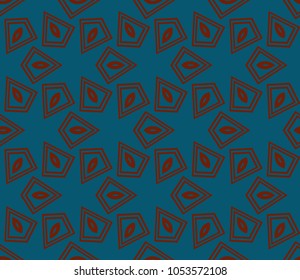 Abstract background with geometric seamless ornament. Vector illustration.
