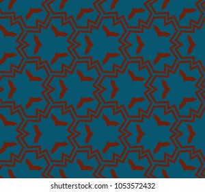 Abstract background with geometric seamless ornament. Vector illustration.