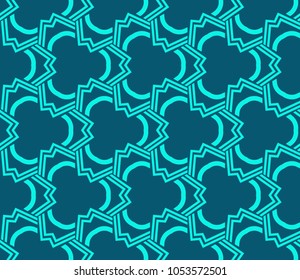 Abstract background with geometric seamless ornament. Vector illustration.