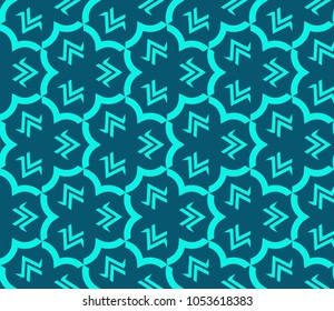 Abstract background with geometric seamless ornament. Vector illustration.