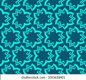 Abstract background with geometric seamless ornament. Vector illustration.