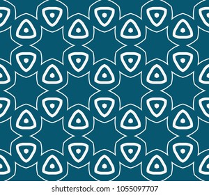 Abstract background with geometric seamless ornament. Vector illustration.