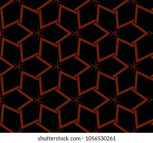 Abstract background with geometric seamless ornament. Vector illustration.