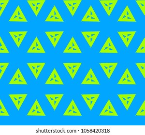 Abstract background with geometric seamless ornament. Vector illustration.