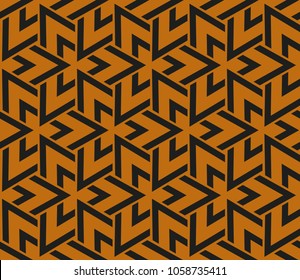 Abstract background with geometric seamless ornament. Vector illustration.