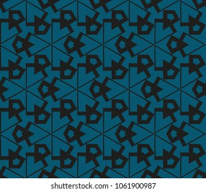 Abstract background with geometric seamless ornament. Vector illustration.