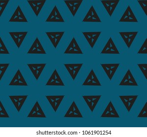 Abstract background with geometric seamless ornament. Vector illustration.