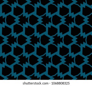 Abstract background with geometric seamless ornament. Vector illustration.