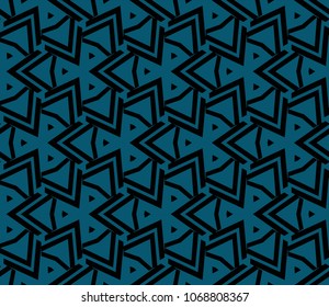 Abstract background with geometric seamless ornament. Vector illustration.
