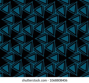 Abstract background with geometric seamless ornament. Vector illustration.