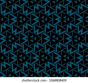Abstract background with geometric seamless ornament. Vector illustration.