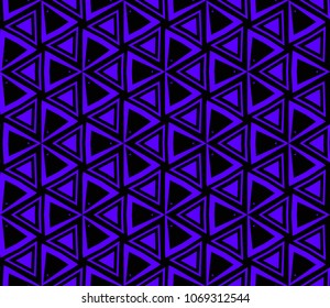 Abstract background with geometric seamless ornament. Vector illustration.