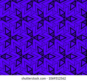 Abstract background with geometric seamless ornament. Vector illustration.
