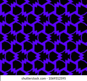Abstract background with geometric seamless ornament. Vector illustration.