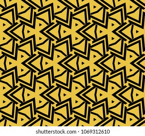 Abstract background with geometric seamless ornament. Vector illustration.