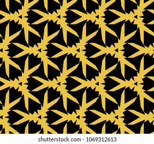 Abstract background with geometric seamless ornament. Vector illustration.
