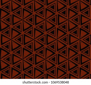 Abstract background with geometric seamless ornament. Vector illustration.