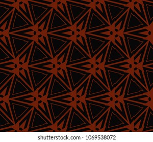 Abstract background with geometric seamless ornament. Vector illustration.