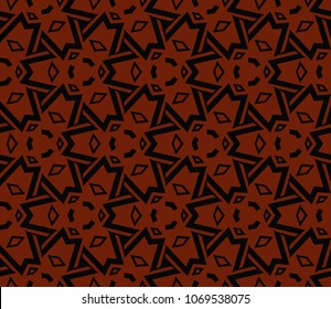 Abstract background with geometric seamless ornament. Vector illustration.