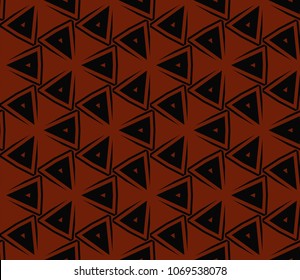 Abstract background with geometric seamless ornament. Vector illustration.