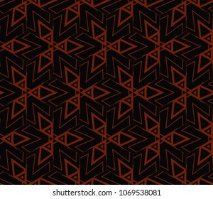 Abstract background with geometric seamless ornament. Vector illustration.