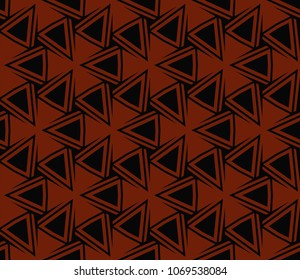 Abstract background with geometric seamless ornament. Vector illustration.