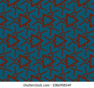 Abstract background with geometric seamless ornament. Vector illustration.
