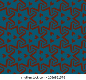 Abstract background with geometric seamless ornament. Vector illustration.