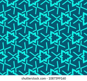 Abstract background with geometric seamless ornament. Vector illustration.