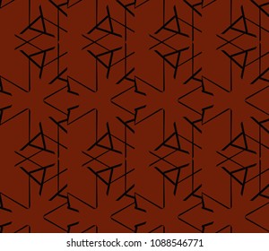 Abstract background with geometric seamless ornament. Vector illustration.