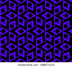 Abstract background with geometric seamless ornament. Vector illustration.