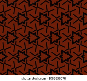 Abstract background with geometric seamless ornament. Vector illustration.