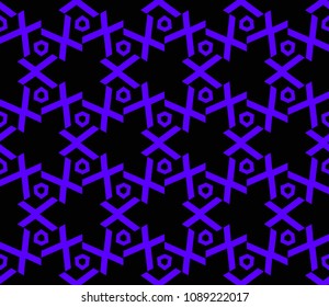 Abstract background with geometric seamless ornament. Vector illustration.