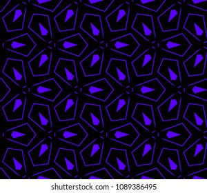 Abstract background with geometric seamless ornament. Vector illustration.