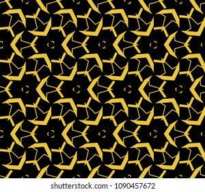 Abstract background with geometric seamless ornament. Vector illustration.