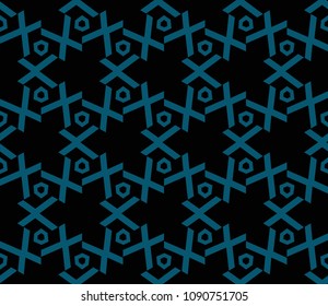 Abstract background with geometric seamless ornament. Vector illustration.