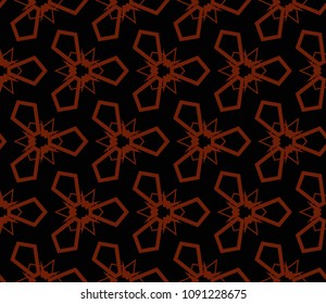 Abstract background with geometric seamless ornament. Vector illustration.