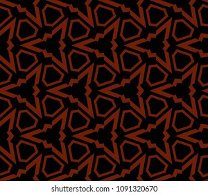 Abstract background with geometric seamless ornament. Vector illustration.
