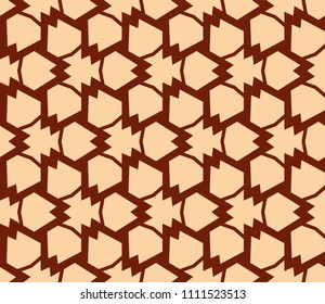 Abstract background with geometric seamless ornament. Vector illustration.