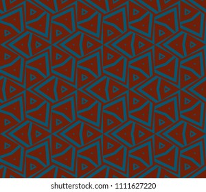 Abstract background with geometric seamless ornament. Vector illustration.