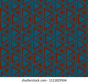 Abstract background with geometric seamless ornament. Vector illustration.