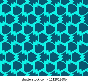 Abstract background with geometric seamless ornament. Vector illustration.
