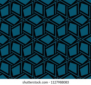 Abstract background with geometric seamless ornament. Vector illustration.