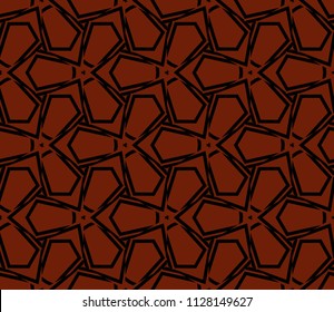 Abstract background with geometric seamless ornament. Vector illustration.