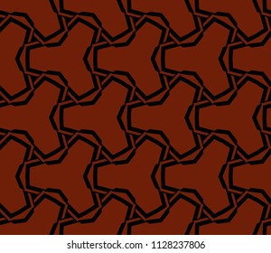 Abstract background with geometric seamless ornament. Vector illustration.